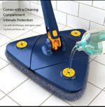360° Rotating Triangular Mop — Smart Cleaning with Built-In Solution Compartment - Image 2