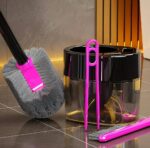 Luxury 3-in-1 Toilet Brush Set — Premium Black & Pink Edition - Image 4