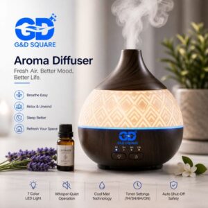 G&D Square Aroma Humidifier & Essential Oil Diffuser